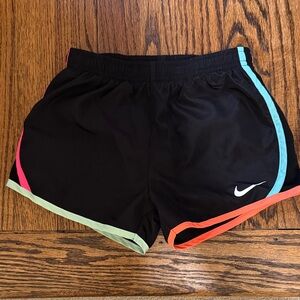 Nike Kids Black Shorts with Colorful Trim
